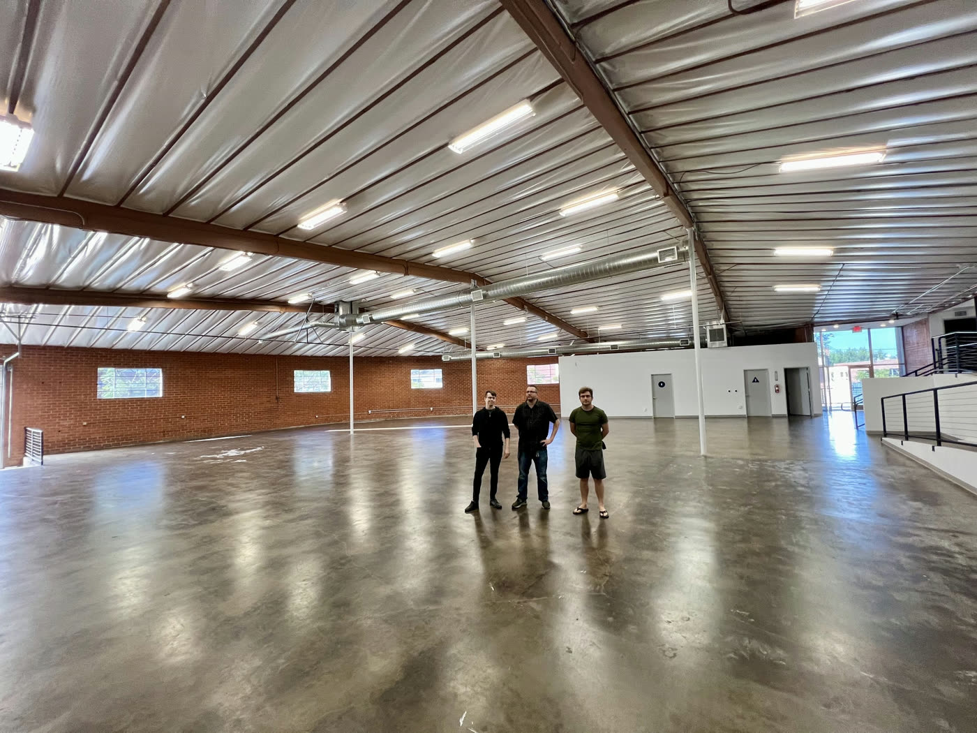 The Bighouse: empty warehouse before fit-out