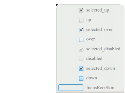 A CheckBox's skins