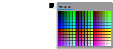 ColorPicker with dark grey Background skin
